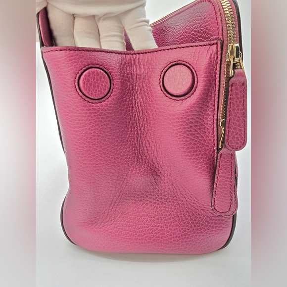 Authentic Gucci Lady Dollar top handle leather bag with strap - Picture 5 of 13